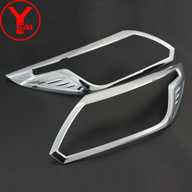 For Chevrolet Trailblazer Colorado Holden 2016 2017 2018 Chrome Front Lamp Decorative Frame Trim Cover Car Exterior Accessories