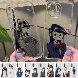 Manga Chibi Komi Shouko Komi-san Phone Case For Redmi Note 5 7 8 9 10 A K20 pro max lite for Xiaomi 10pro 10T