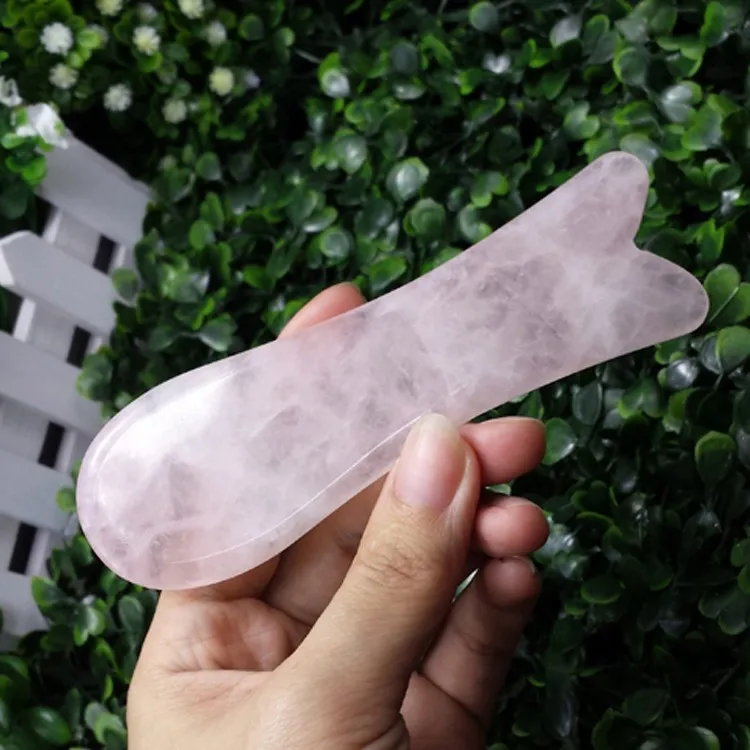 

gua sha tool Natural Powder Crystal Jade Plate Beauty Scrapping Piece Fish Scraping The Sand Tool Facial Body Point