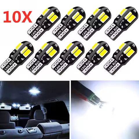 10/2PCS T10 led 5730 8SMD 12V 6000K LED bulb car interior ceiling light license plate light car signal light