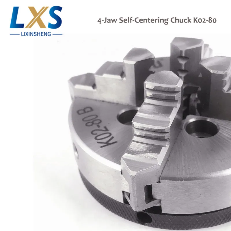 Self Centering Chuck Thread Mount Reversible 4 Jaws Manual Chuck K02 50 63 80 100 For Woodworking Machine