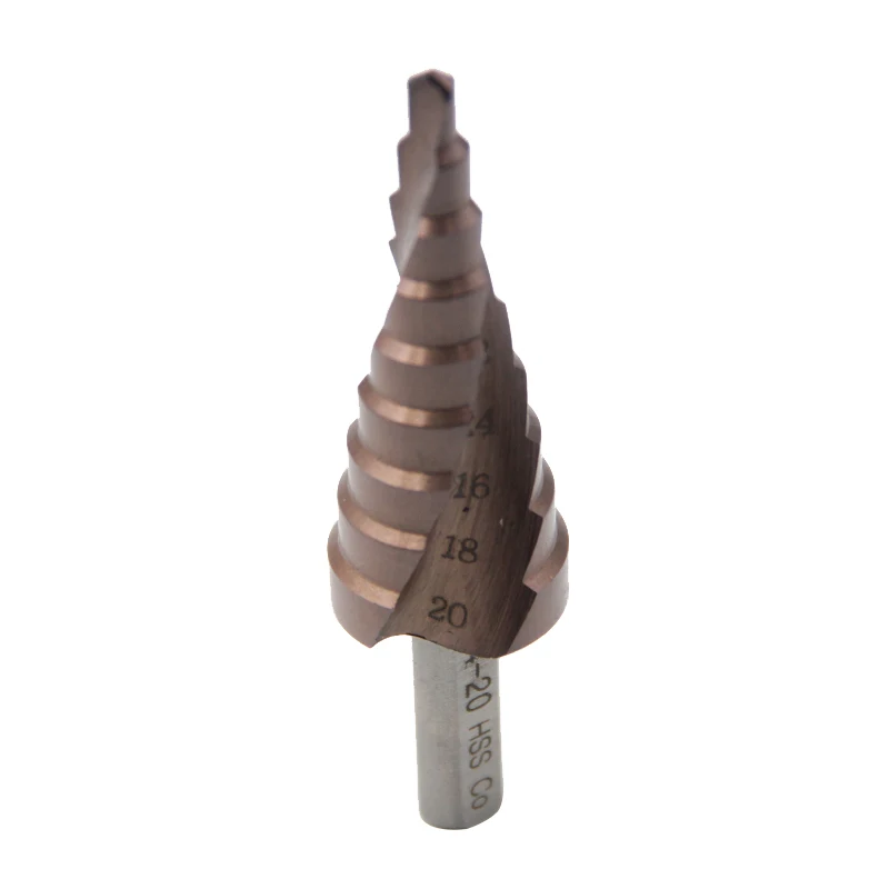 M35 HSS-CO خطوة لقمة ثقب 4 مللي متر-20 مللي متر المعادن أدوات السلطة عرقوب الجولة الفولاذ المقاوم للصدأ التنصت المعادن الحفر الكوبالت تصفيح