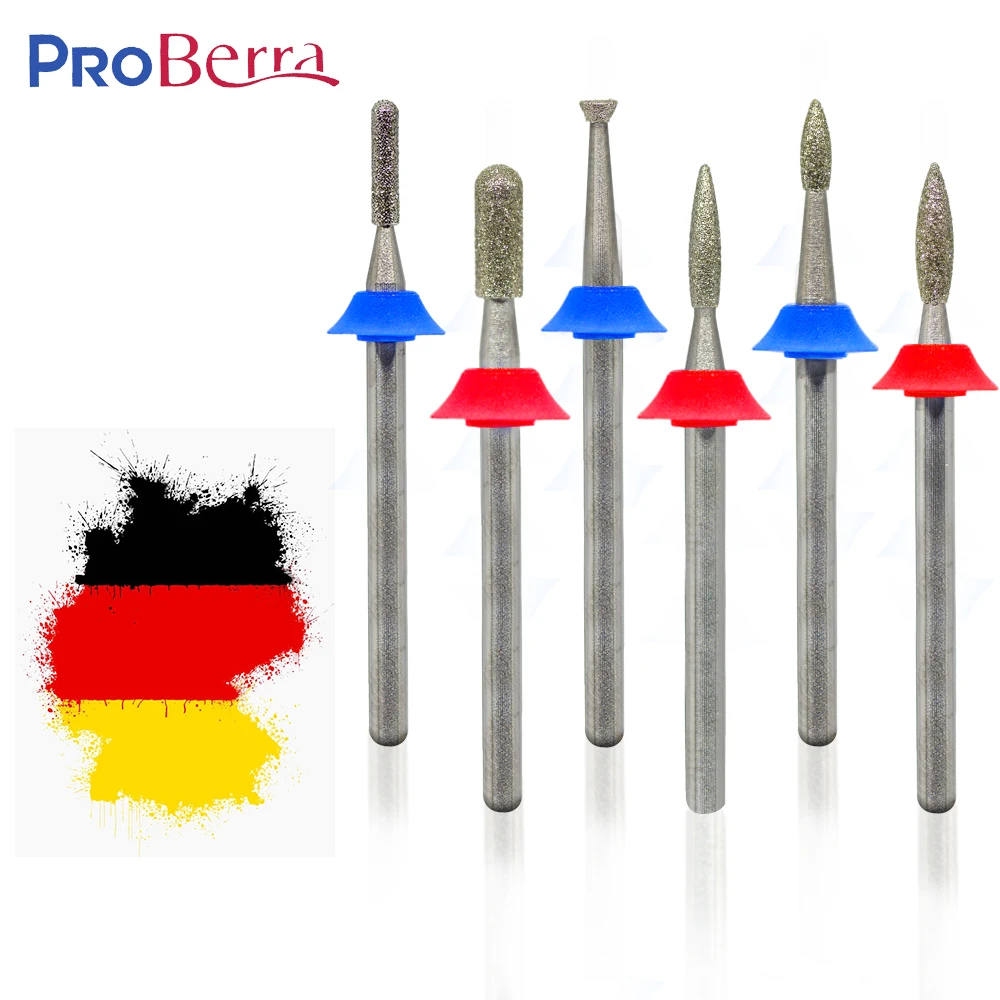 RolinStar German Carbide Diamond nail drill bit different shape Cutters Manicure  Manicure Cuticle Clean Pedicure