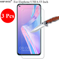 3 Pcs/Lot 9H 2.5D Tempered Glass Screen Protector For Elephone U3H 6.53\