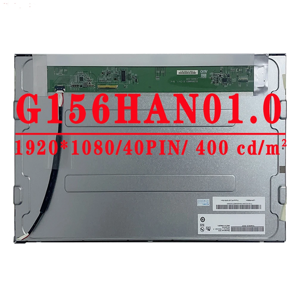 

G156HAN01.0 15,6 дюймовый ЖК-экран AUO 1920x1080 40 контактов EDP 400 cd/м² 72% NTSC 60 Гц Коэффициент контрастности 800:1 ЖК-экран G156HAN01 0