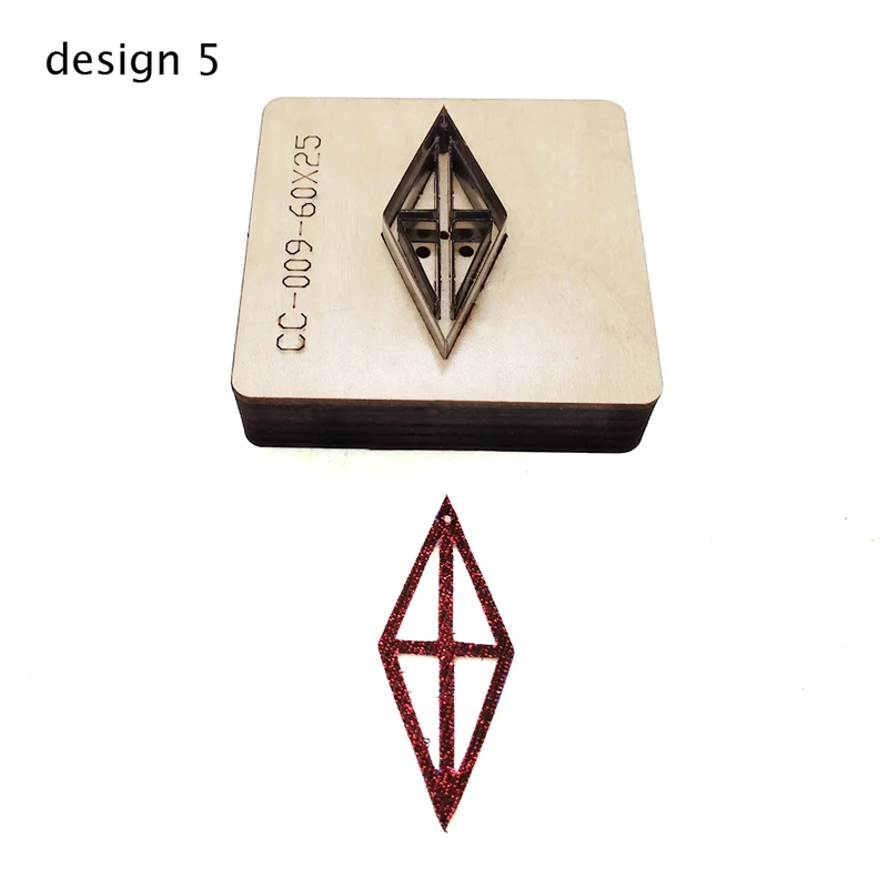 DIY leather craft girl ear ring die cutting knife mould template pattern multi design