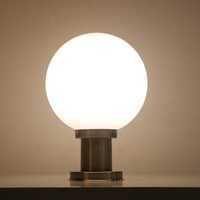Ball Shape Outdoor Pillar Lamp Waterproof Gazebo Porch Gateway E27 Chapiter Light Decoration Column Lighting
