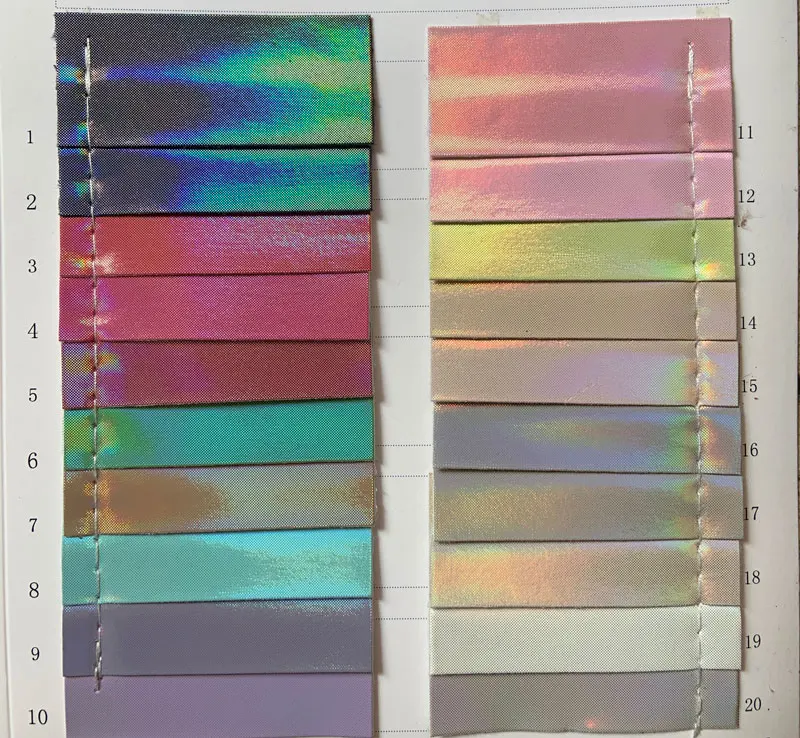 

Fine Texture Holographic Synthetic Pu Leather Materials