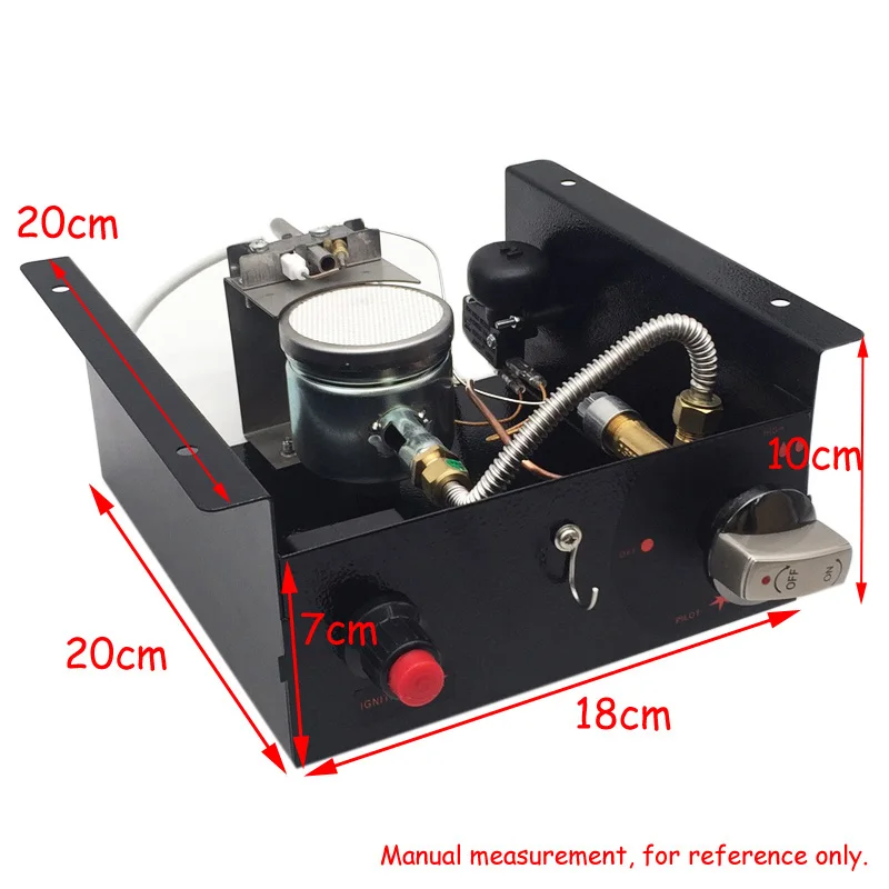 Portable Propane Gas Glass Tube Heater Control Box Intake Air 10mm Outdoor Heater Controller Heating Stove