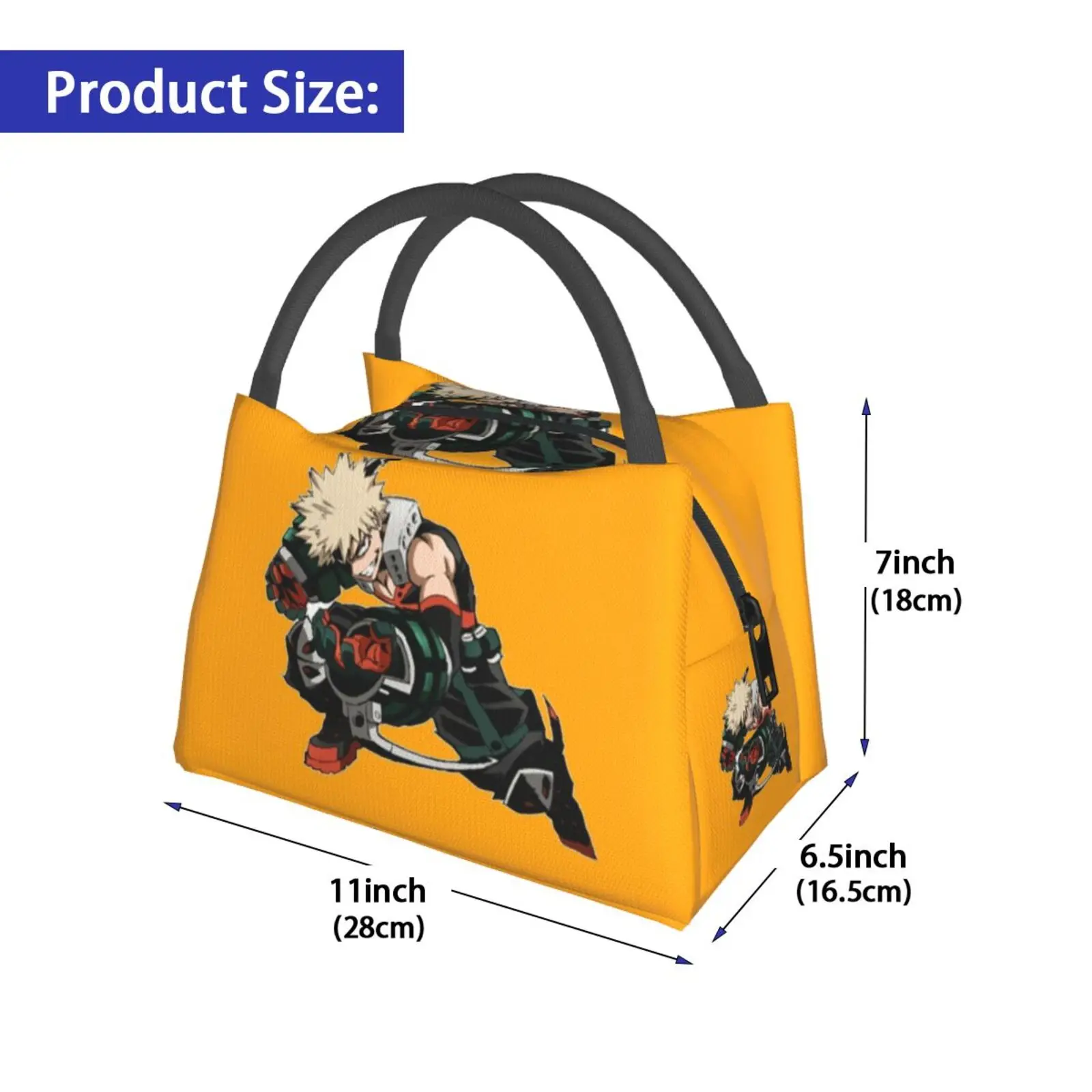 Cooler Lunch Bag Picnic Bag Bakugo Bnha Bakugo Bnha Bakugo Mha Bakugo Comic Manga Anime