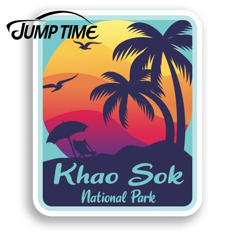 Jump Time Koh Sok Vinyl Stickers Thailand Cool Sticker Laptop Luggage Car Funny Decal Trunk Window Car Covers