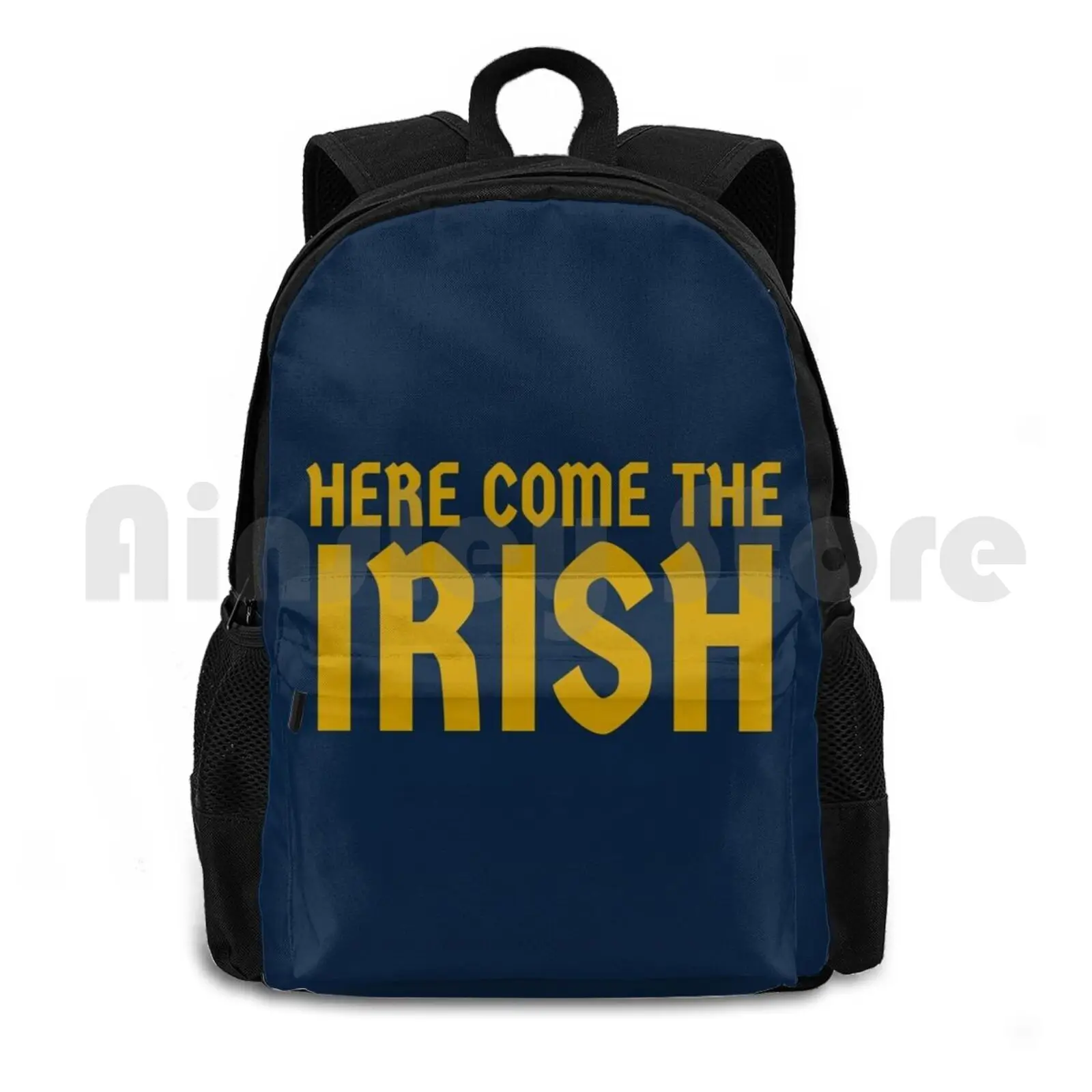 

Fighting Irish , Here Come The Irish Outdoor Hiking Backpack Riding Climbing Sports Bag Fighting Irish