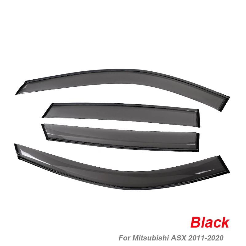 4pcs Car Windows Awnings Shelters For Mitsubishi Outlander Pajero ASX Esclipse Cross Window Visor Rain Sun Guard Accessories