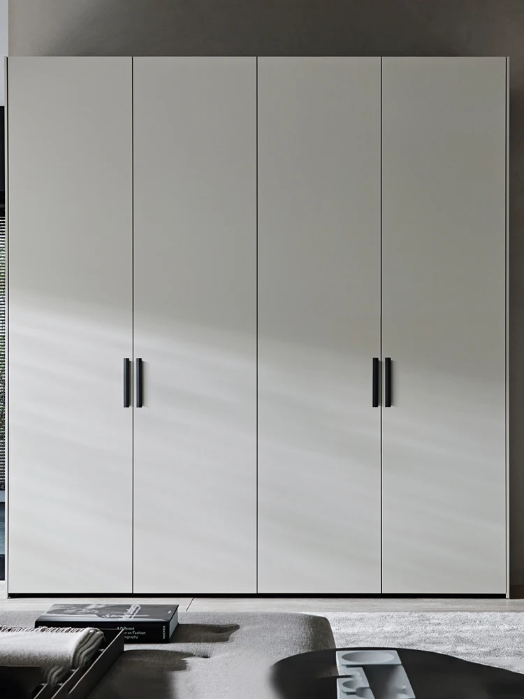 Integrated wardrobe customized simple glass door bedroom walk-in wardrobe cloakroom combination customized whole house