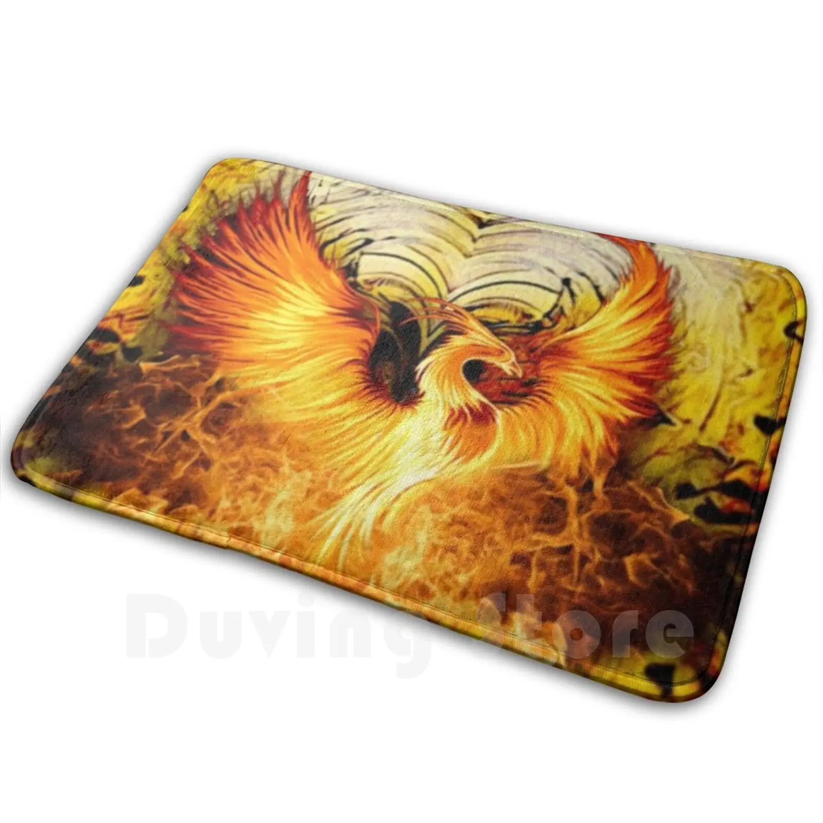 Phoenix Rises Soft Non-Slip Mat Rug 1772 Carpet Cushion Nolajere Designs Phoenix Flames