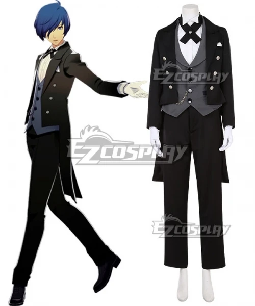 Dancing Moon Night Yuki Makoto Minato Arisato Butler Suit Adult Uniform Halloween Party Christmas Carnival Cosplay Costume E001