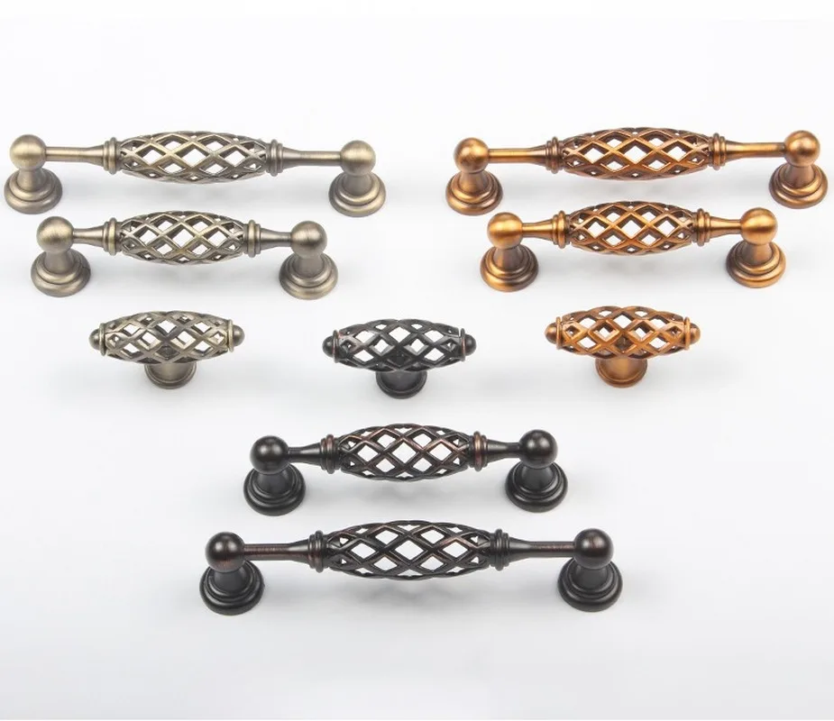 

Vintage Birdcage Door Handle Antique Furniture Knobs and Handles for Kitchen Cabinets Vintage Closet Handle Drawer Pull