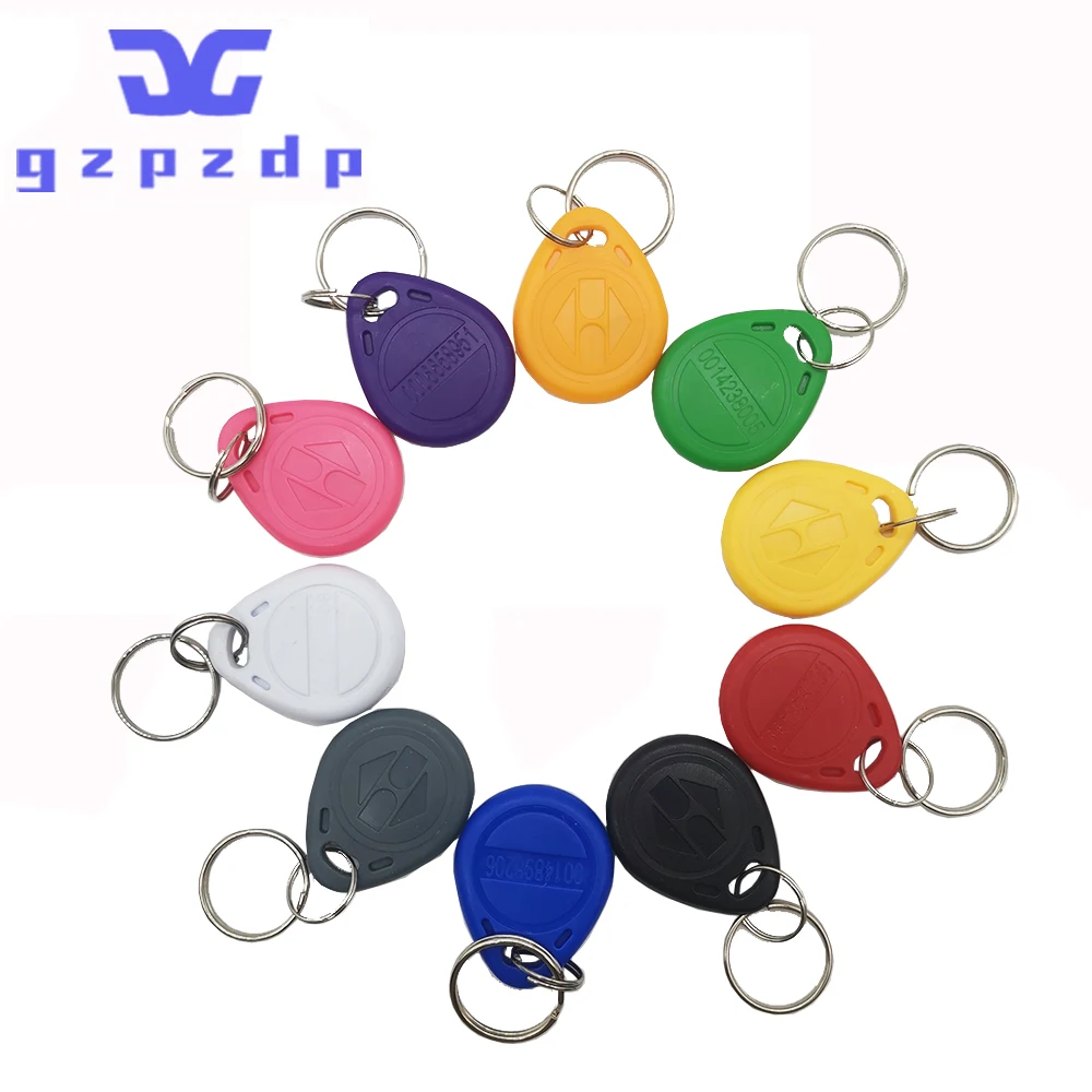 leem apenas tk4100 proximidade 125khz rfid keyfobs cartao de controle de acesso chaveiro 10 pecas 01