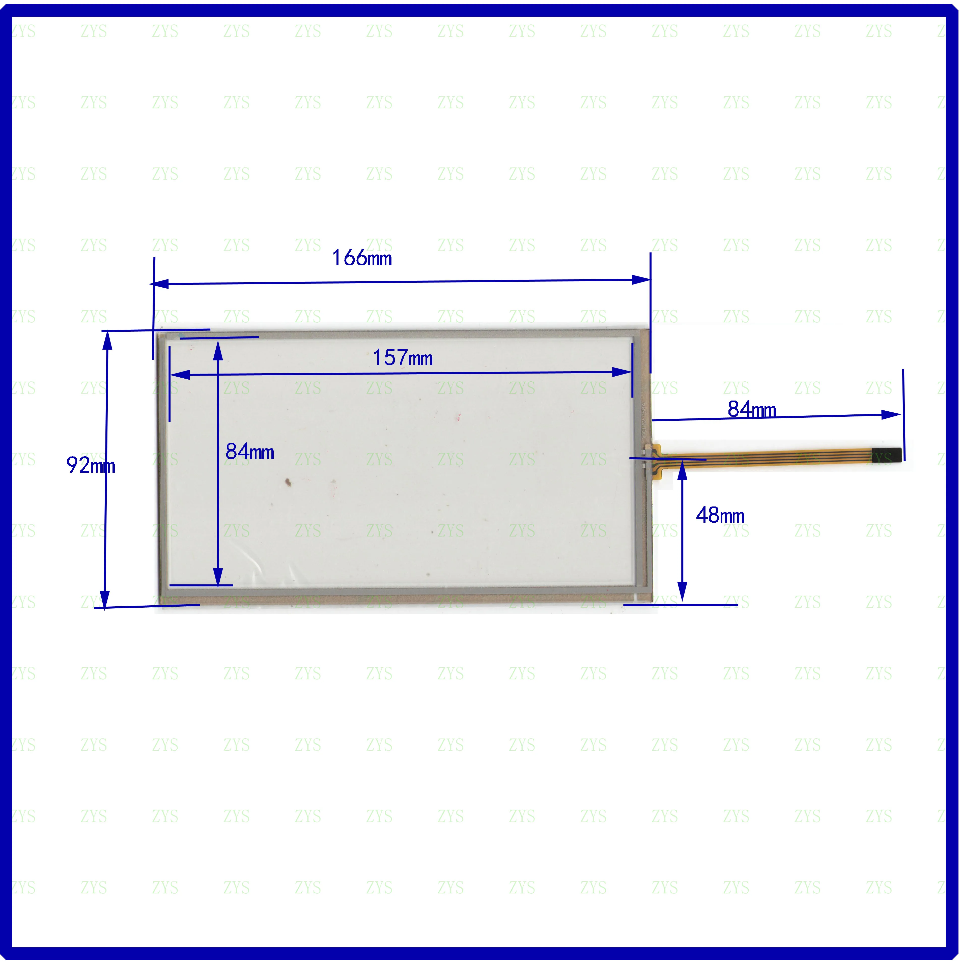 

ZhiYuSun 166*92mm 7inch Touch Screen glass resistive USB touch panel TOUCH SCREEN this is compatible166*92