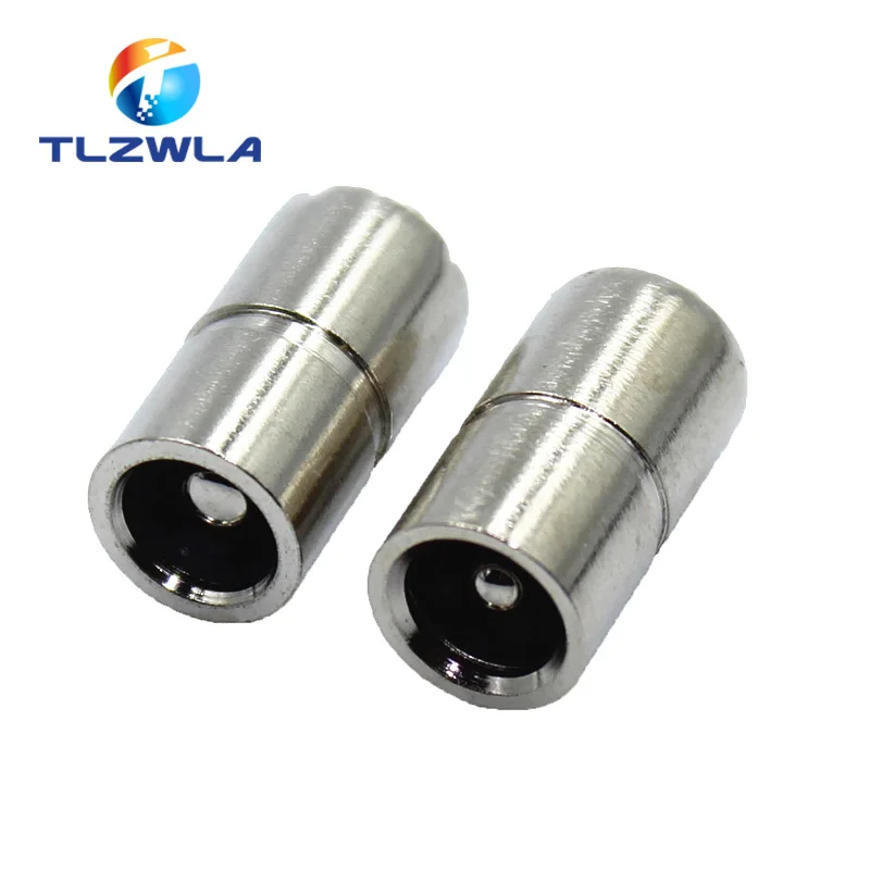 10PCS Female DC Power plug 5.5*2.1mm 5.5x2.1mm 5.5x2.5 5.5*2.5 mm Copper Female Connector For Welding