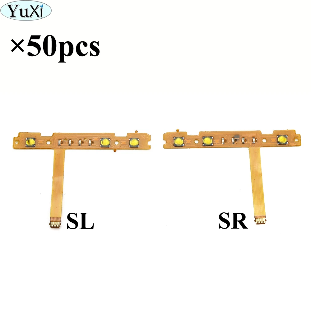 

YuXi 50pcs Replacement part SL SR Button Flex Cable for Nintend NS Switch Joy-Con left right Button Key Flex Cable