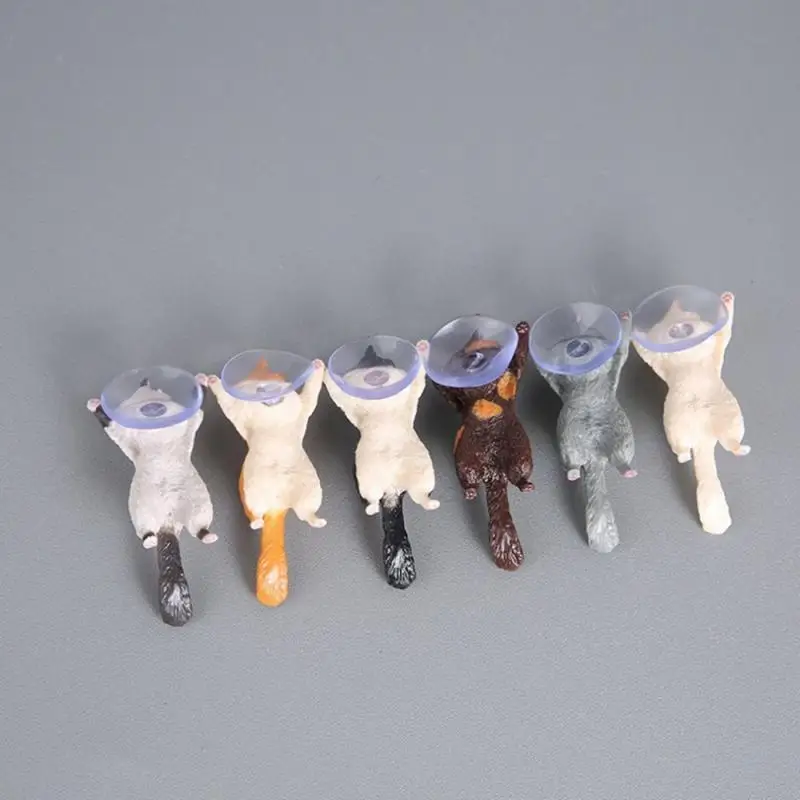 1pcs Cute Cat Desktop Stand Phone Holder Accessories For Mobile Phones PVC Smart Phone Bracket Rescue Figurine Smartphone Rack