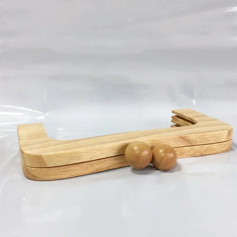 1 PCS 22 Centimeter Solid Wood Handle Wooden Purse Frame Bag Parts Obag Accessories Wooden Bag Handle Factory Supplier Wholesale