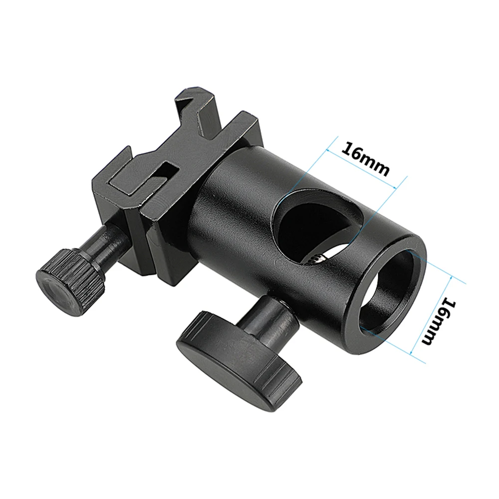 CAMVATE-Light Stand Cabeça com Metal Hot Shoe Mount, Monitor, Flash Light, Montagem de Luz de Vídeo, Novo, 1/4 "-20 Rosca Parafuso, 16mm