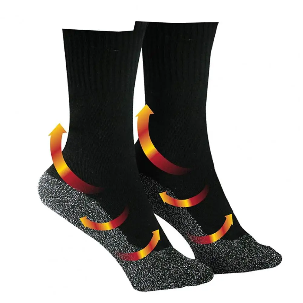 

1 pair 35 Degrees Winter Thermal Socks Aluminized Fibers Thicken Super Soft Comfort Socks Keep Foot Warm Thermosocks