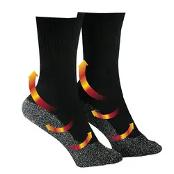 1 pair 35 Degrees Winter Thermal Socks Aluminized Fibers Thicken Super Soft Comfort Socks Keep Foot Warm Thermosocks