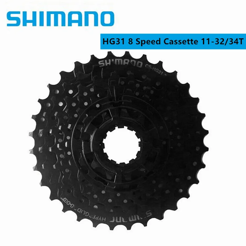 Shimano HG31 8 Speed 11-32T Or 11-34T MTB Mountain Bike Bicycle 8S HG31-8 Cassette Freewheel 8 Speed 11-32/34T Bicycle Parts