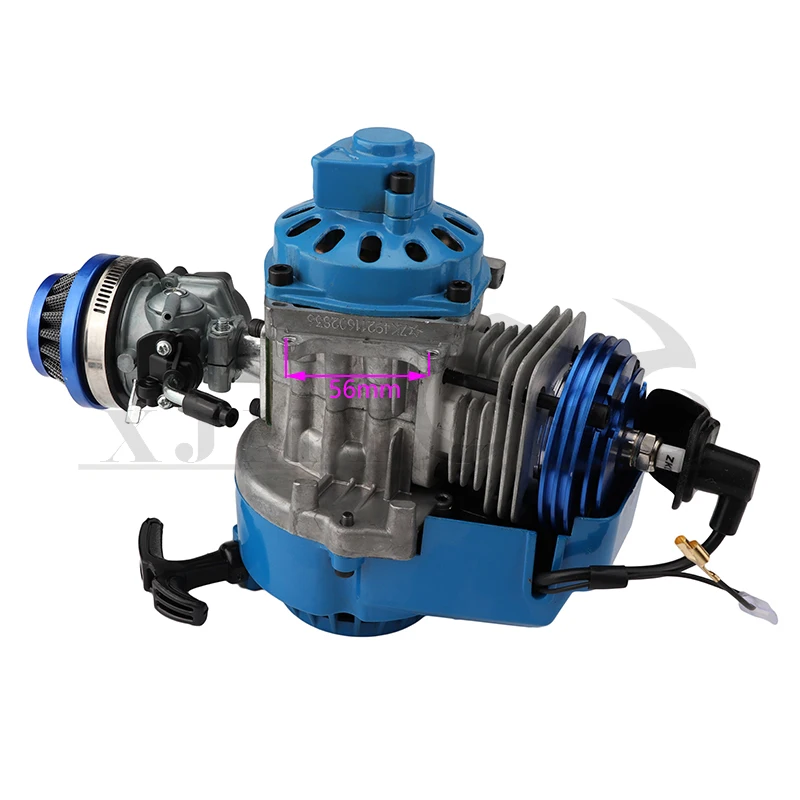 2 Stroke Pull Start Engine Motor Transmission Engine Air Filter Mini Pocket Pit Quad Dirt Bike ATV 4 Wheel