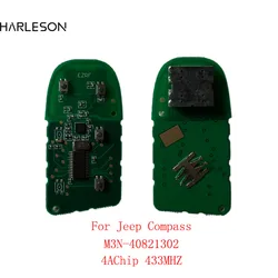 2/3/4/5 botões chave de controle remoto inteligente 433mhz 4a chip keyless sip22 lâmina para jeep compass M3N-40821302