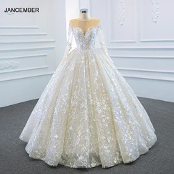 RSM66903 Long Sleeve Transparent Applique Printed Cocktail Party Evening Dress 2021 Backless Lace-up Frill Party Skirt