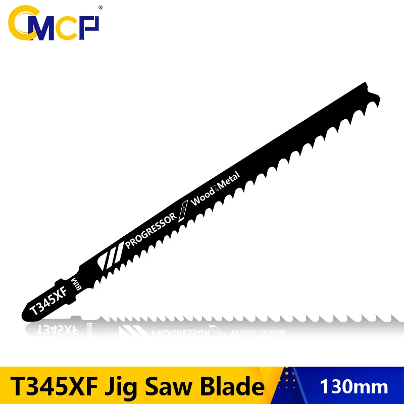 

CMCP T345XF Jig Saw Blade HCS Wood Assorted Blades For Wood Plastic Cutting T Shank Power Tool Reciprocating Saw Blade