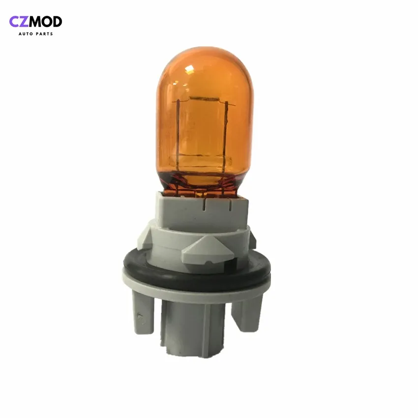 CZMOD Original WY21W 12V 21W Natural Amber Glass Halogen Lamp Headlight Turn Signal Holder&bulb Side Light Car Accessories