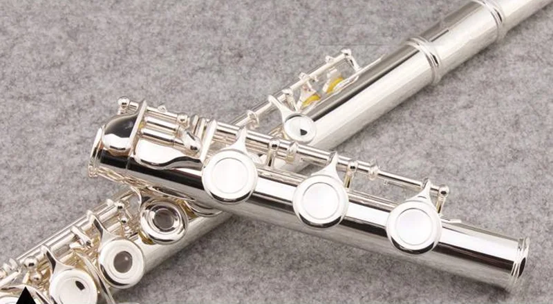 

New High Quality Flute 16/17open silver plated 311 flute CTune music instrument E key flute professional grade