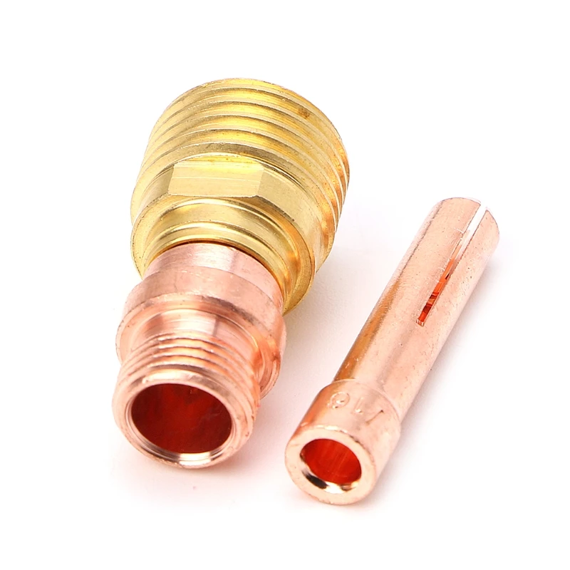 5PCS Tig Welding Torch Stubby Cup Gas Collet Body Lens Kit