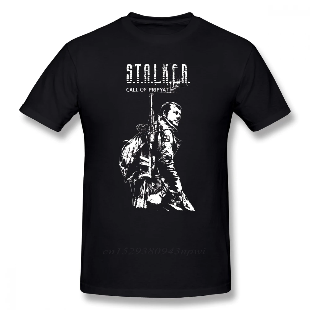 

Stalker Game T Shirt Stalker COP White T-Shirt 100% Cotton Male Tee Shirt Print Casual Short-Sleeve Plus size Awesome Tshirt