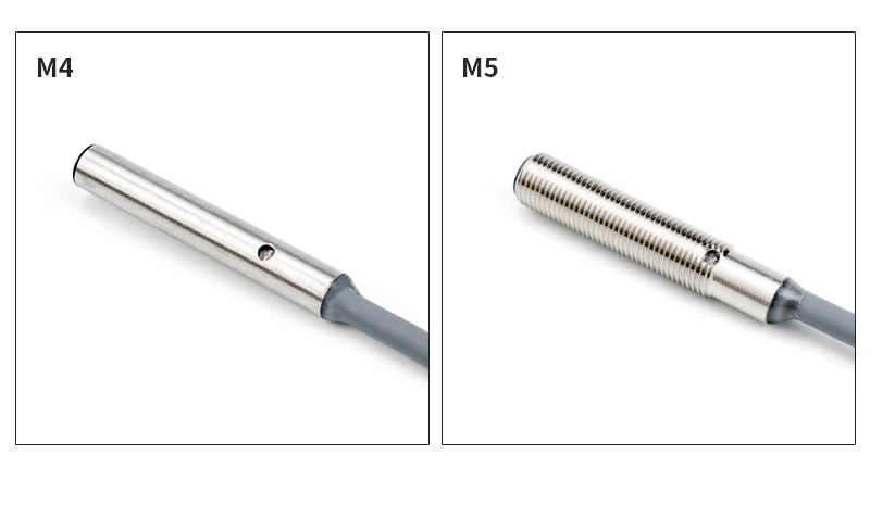 M4 M5 proximity switch sensor inductive metal sensor ultra-small inductive switch 24V Detection distance 0.8mm 1mm 1.2mm 1.5mm