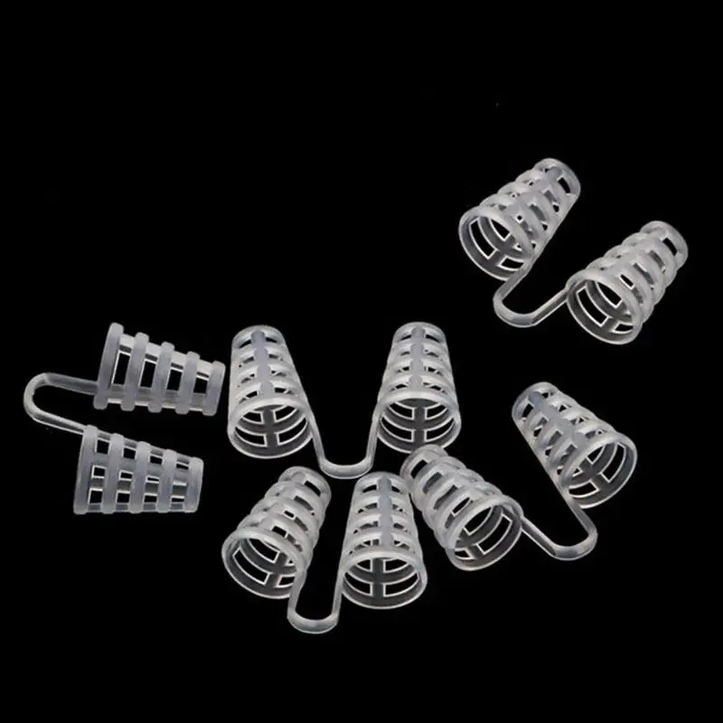 5pcs Hot Sale Anti Snoring Silicone Nose Clip Magnetic Stop Snoring Nose Clips Anti-Snoring Apnea Sleeping Aid Device