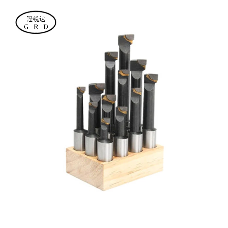 F1 boring cutter 50mm 75mm 100mm 6pcs 9pcs 12pcs/set Welding boring tool bar boring machine MT 2inch 3inch 4inch boring cutter