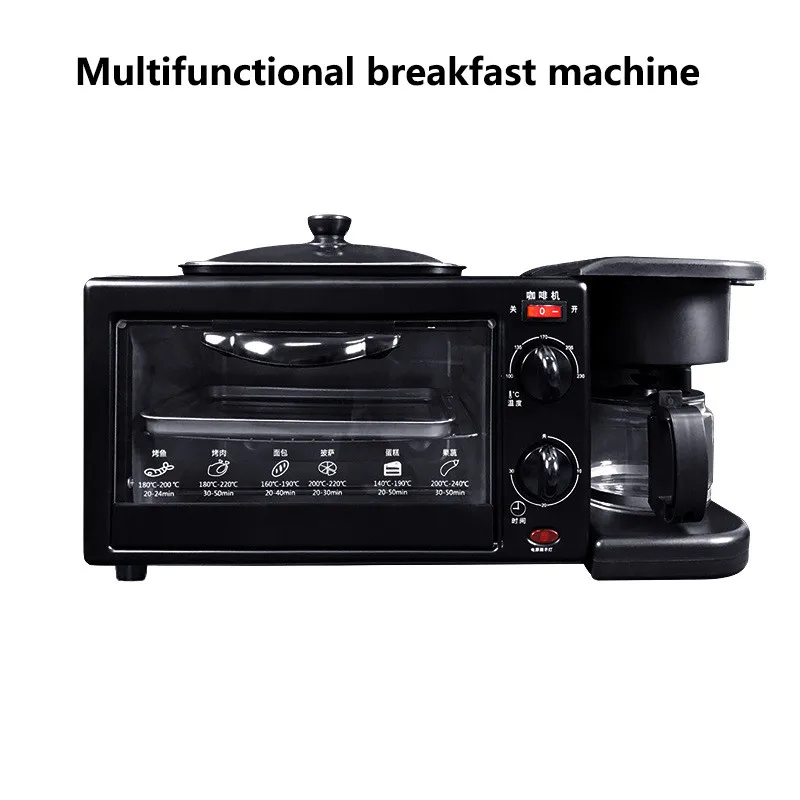 Home Sandwich Breakfast Maker Multifunctional Three-in-One Automatic Bread Maker Food Maker Coffee Maker