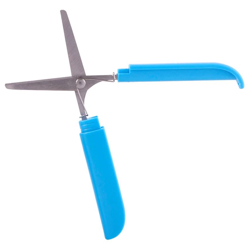 Portable Scissors Paper-Cutting Pocket Scissors Folding Safety Scissors Pen Shape