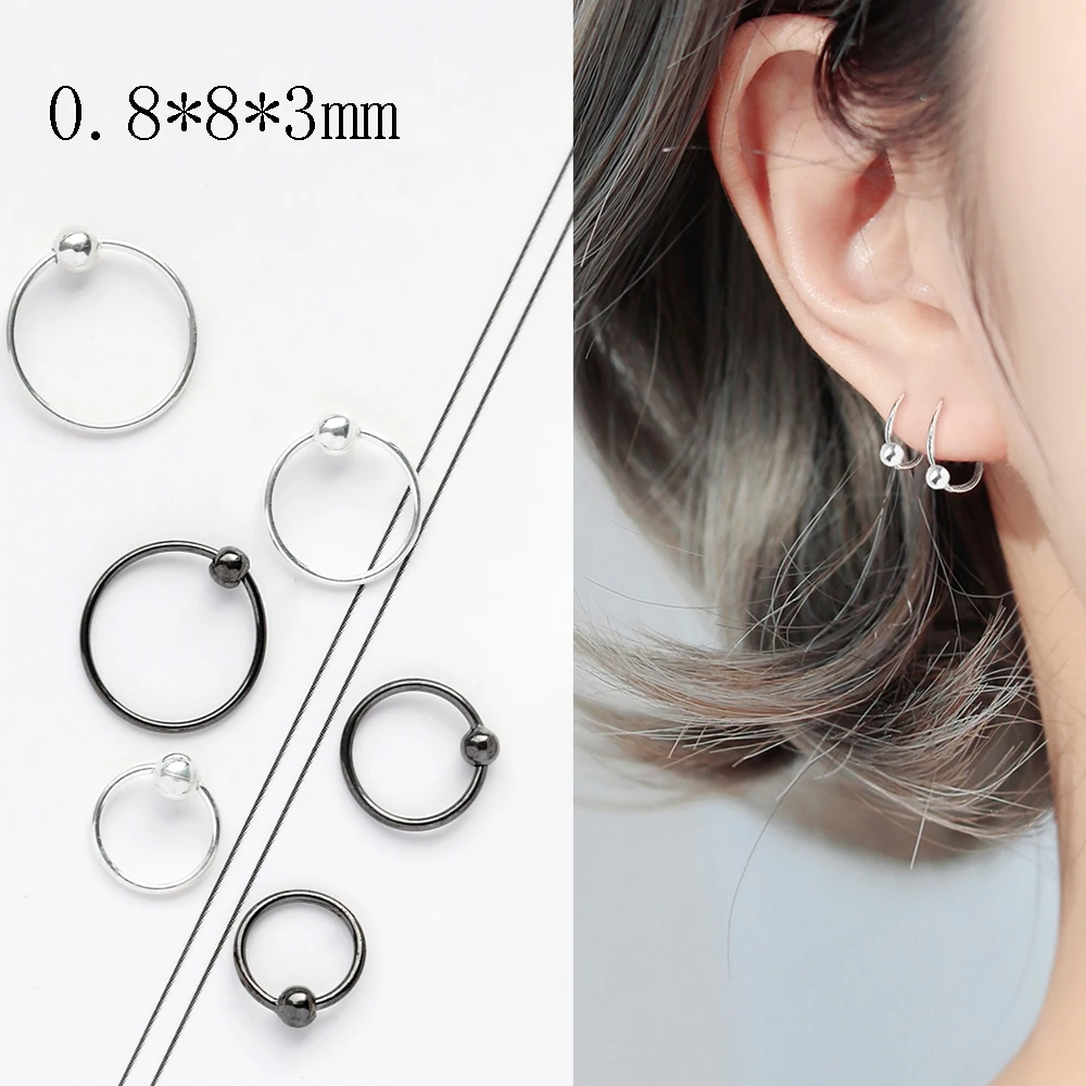 1pcs Stainless Steel Nose Ring Tragus Piercing Hoop Septum Ring Cartilage Earring Helix Ear Body Jewelry For Sexy Women men