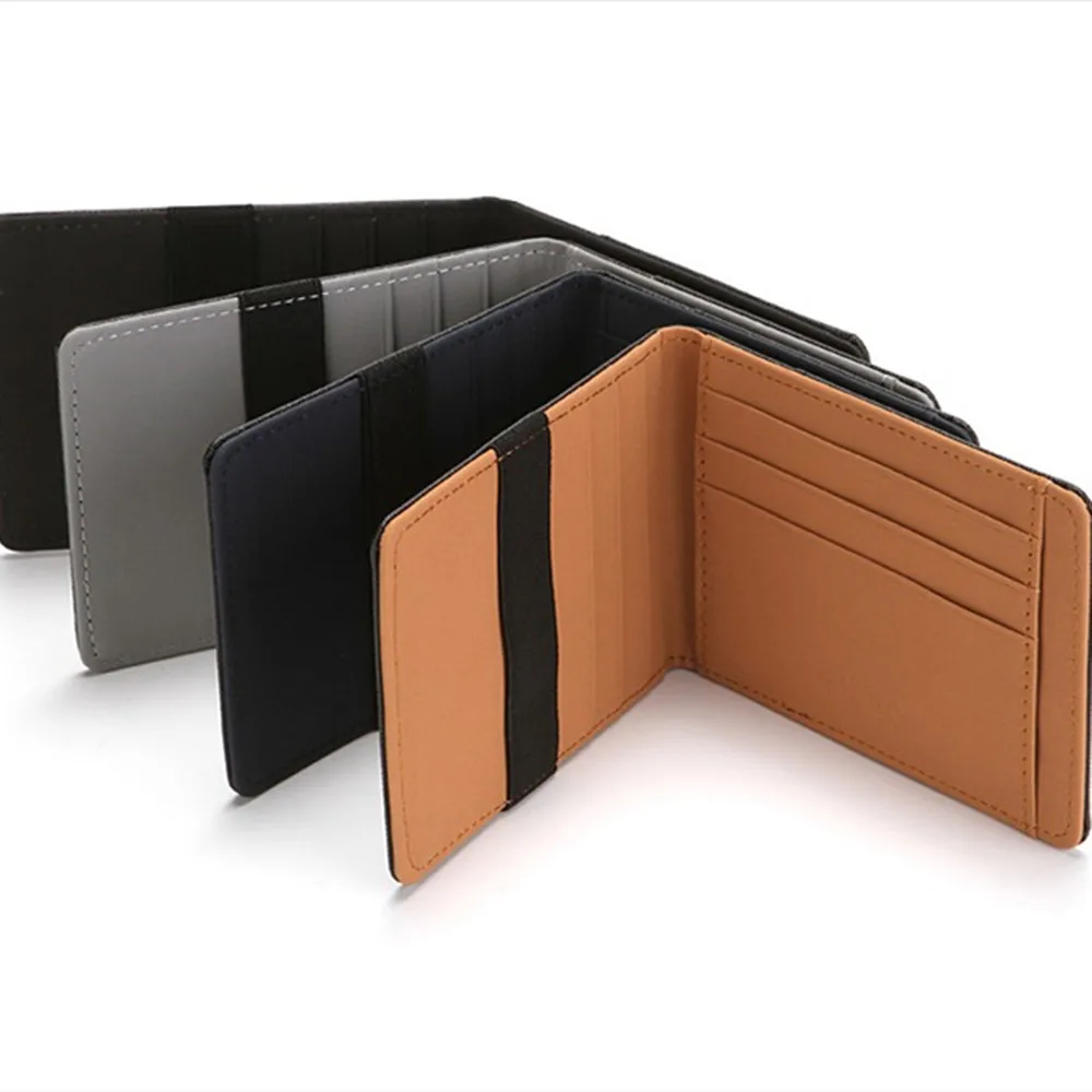 Men Credit Card Holder Minimalist RFID Blocking Wallet Card Holder Slim Wallet Men Secure Pu Leather Bag Wallets Purse Bag Pouch