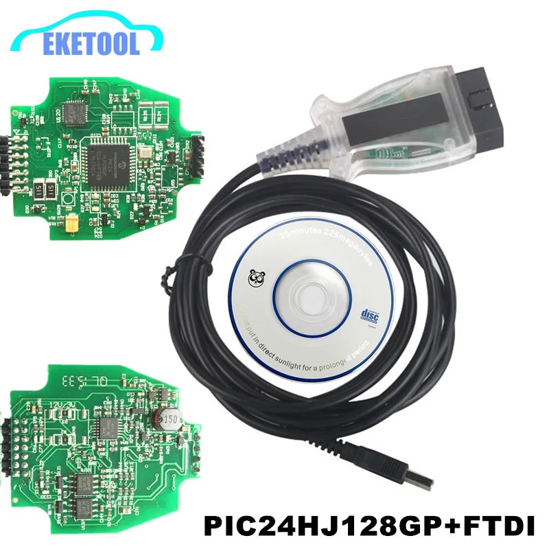 ELS27 FORScan V2.3.8 Green PCB PIC24HJ128GP+FTDI Chip For FORD/Lincoln/Mercury/Mazda Focom ELS27