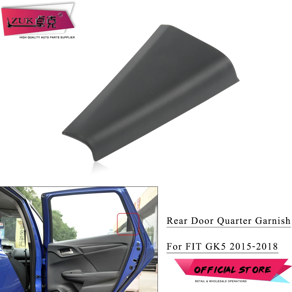 ZUK tylna klapka dzielnicy wewnętrzne ozdoby wykończenia Panel obudowa dla HONDA FIT JAZZ 2015-2020 GK5 OEM:72980-T5A-003ZA 72940-T5A-003ZA