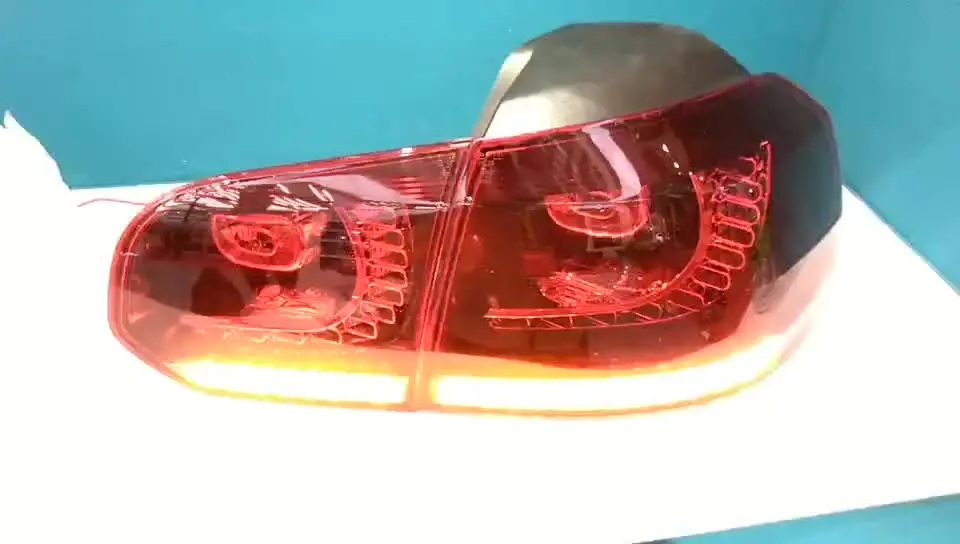 

VLAND factory accessory E-MARK and wholesale for Golf 6 taillight 2008-2013 for MK6 full LED rear light with moving turn signal