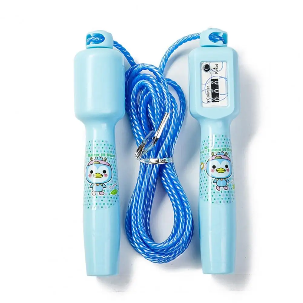 Skipping Rope Anti-slip Handle Cartoon Counting Adjustable Kindergarten Kids Body Building Skipping Jump Rope